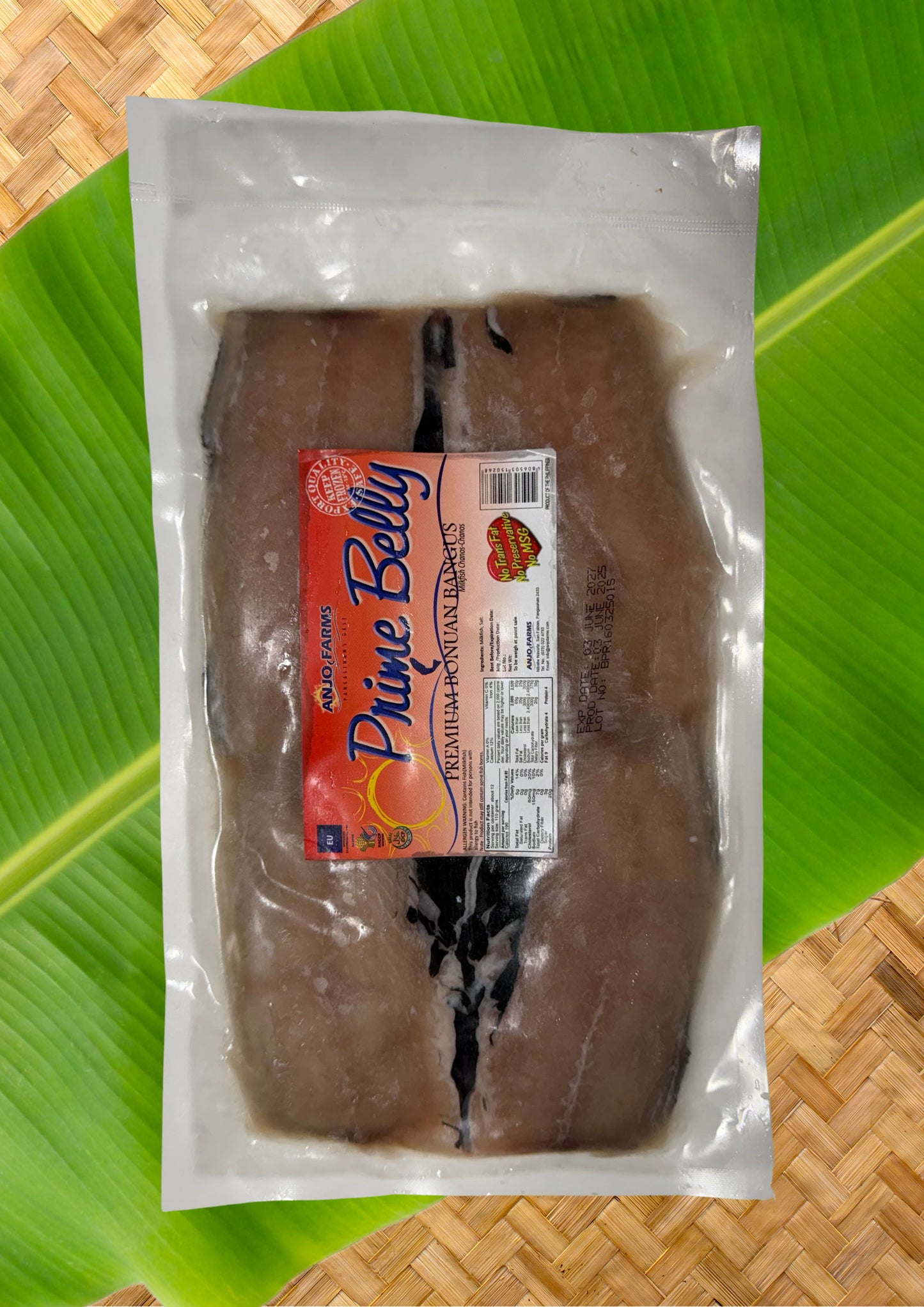 Anjo Farms Bangus Prime Belly (Introductory Price Only!!! 450g-550g)
